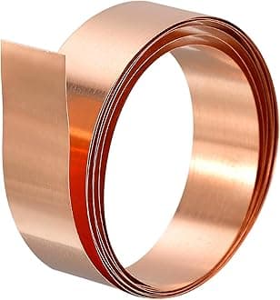 uxcell Copper Sheet Roll, Metal Foil Plate 1000mm x 15mm x 1mm
