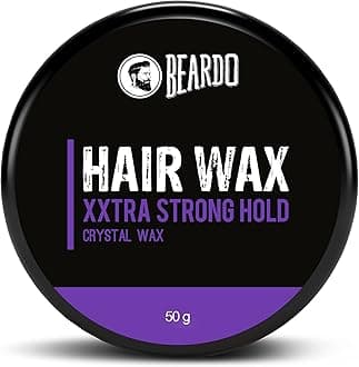 Beardo Xxtra Stronghold Hair Wax, 50 gm | Crystal Hair Wax for Men | Hair Wax Men | Hair Styling Wax for Glossy Finish & Shine | Extra Strong Hold Wax