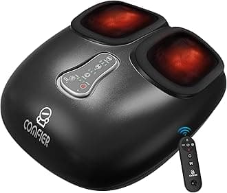 2026 Upgrade shiatsu Foot Massager for Neuropathy,Plantar Fasciitis,Foot Massager with Heat,Remote Control,Pause Function, feet Massager with Compression,Vibration,Gift for Men Size 13