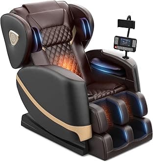 FURNIMAT 2026 Massage Chair Full Body, Zero Gravity Massage Chair with 10 Fix Rollers, Airbags, Heating, Foot Massage, Auto Modes, Bluetooth Speaker, Smart Screen Controller(Upgraded Version)