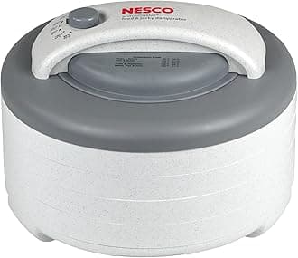 Nesco FD-60 Snackmaster Express Food Dehydrator for Great Jerky and Snacks, 4 Trays, Gray