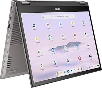 ASUS Chromebook Plus CM34 Flip 2-in-1 Laptop | AMD Ryzen 5 7520C | 8GB RAM | 256GB Storage | 1920 x 1200 Touchscreen | Full HD Webcam | Backlit Keyboard | ChromeOS | Grey