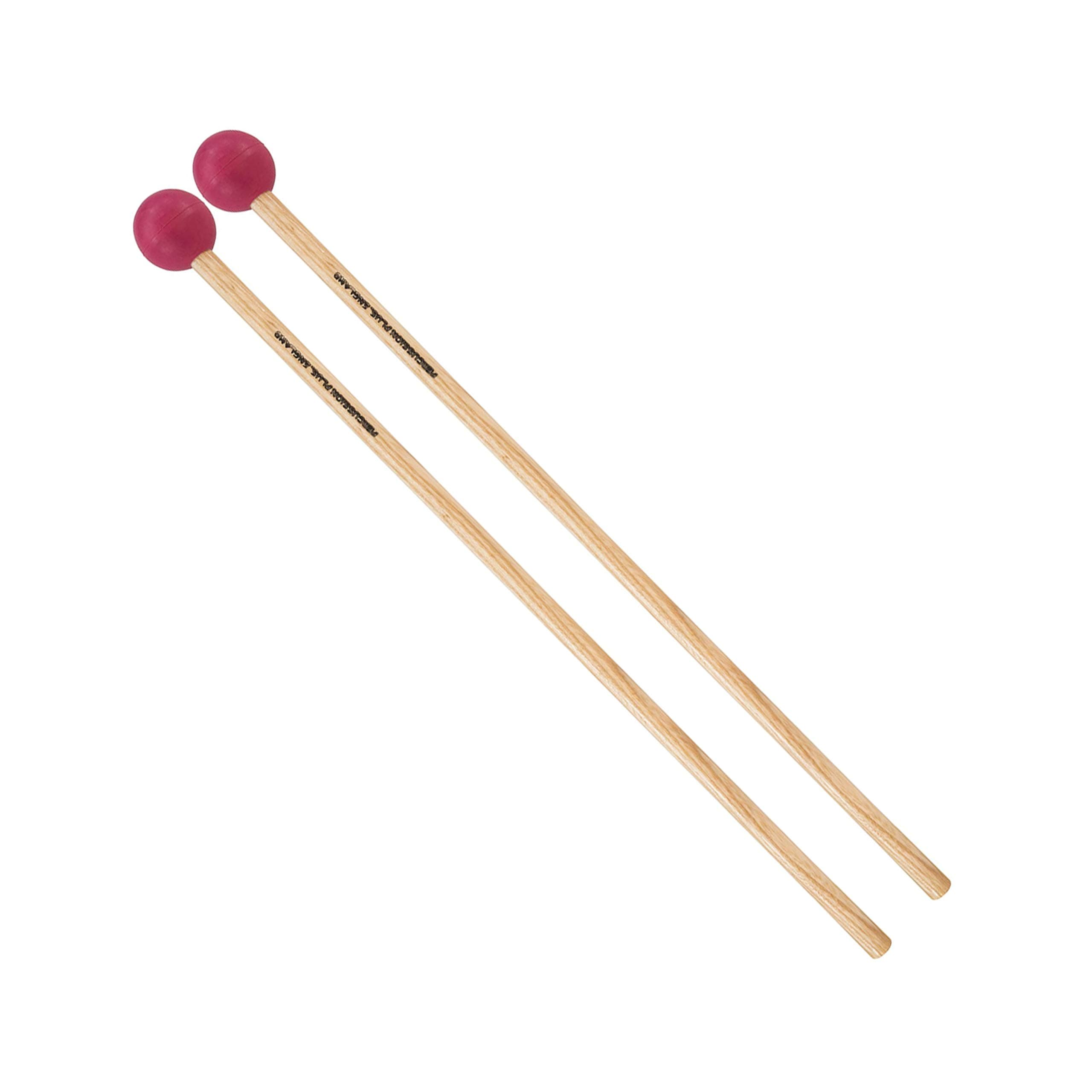 Percussion Plus PP080 Professional Xylophone Mallets - Hard Rubber,Red