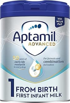 Aptamil Advanced 1 First Infant Baby Milk Powder Formula, from Birth, 800g