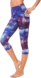 Sugar Pocket Womens Outdoor Capris Fitness Tights Leggings Walking Running Yoga Pants