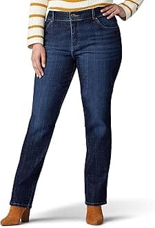 Leewomens Plus Size Relaxed Fit Straight Leg Jean Jeans