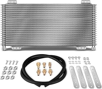 LPD47391 Low Pressure Drop 40k Transmission Oil Cooler Kit Compatible with Heavy Duty 40,000 GVW Max with Mounting Hardware (Plus)