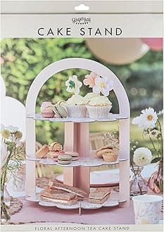 Ginger Ray Floral Afternoon Tea and Treats Stand 3 Tier Table Centrepiece 31cm x 42cm