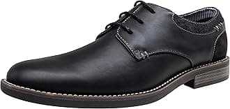 JousenJousen Mens Dress Shoes Retro Plain Toe Business Casual Oxfords Dress Shoes for Men