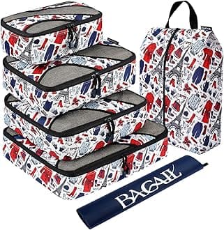 BAGAIL6 Set Packing Cubes,Travel Luggage Packing Organizers