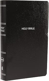NKJV, Gift and Award Bible, Leather-Look, Black, Red Letter, Comfort Print