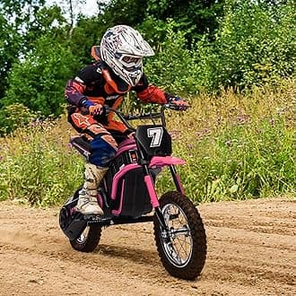 Electric Dirt Bike for Kids,14.29 MPH,350W Electric Motorcycle 24V for Child,Motorcross for Girls and Boys,Kid Dirtbike,3-Speed Modes,Max 135 Lbs