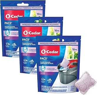 O-Cedar Floor Cleaning 30ct Pacs Lavender Scent 10ct (3-Packs)