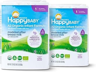Organics Stage 1 A2 Infant Formula, 0 12 Months, Milk Based Organic Baby Formula Powder with A2 Milk, Probiotics & Prebiotics for Immune & Digestive Support, 22.9 Ounce (Pack of 2)