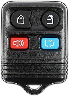 KeylessOption Key Fob Replacement for 2005 2006 2007 2008 2009 2010 2011 2012 2013 2014 Ford F150 Explorer Ranger Mustang Lincoln Mercury Keyless Entry Remote Car Control, 4-Button