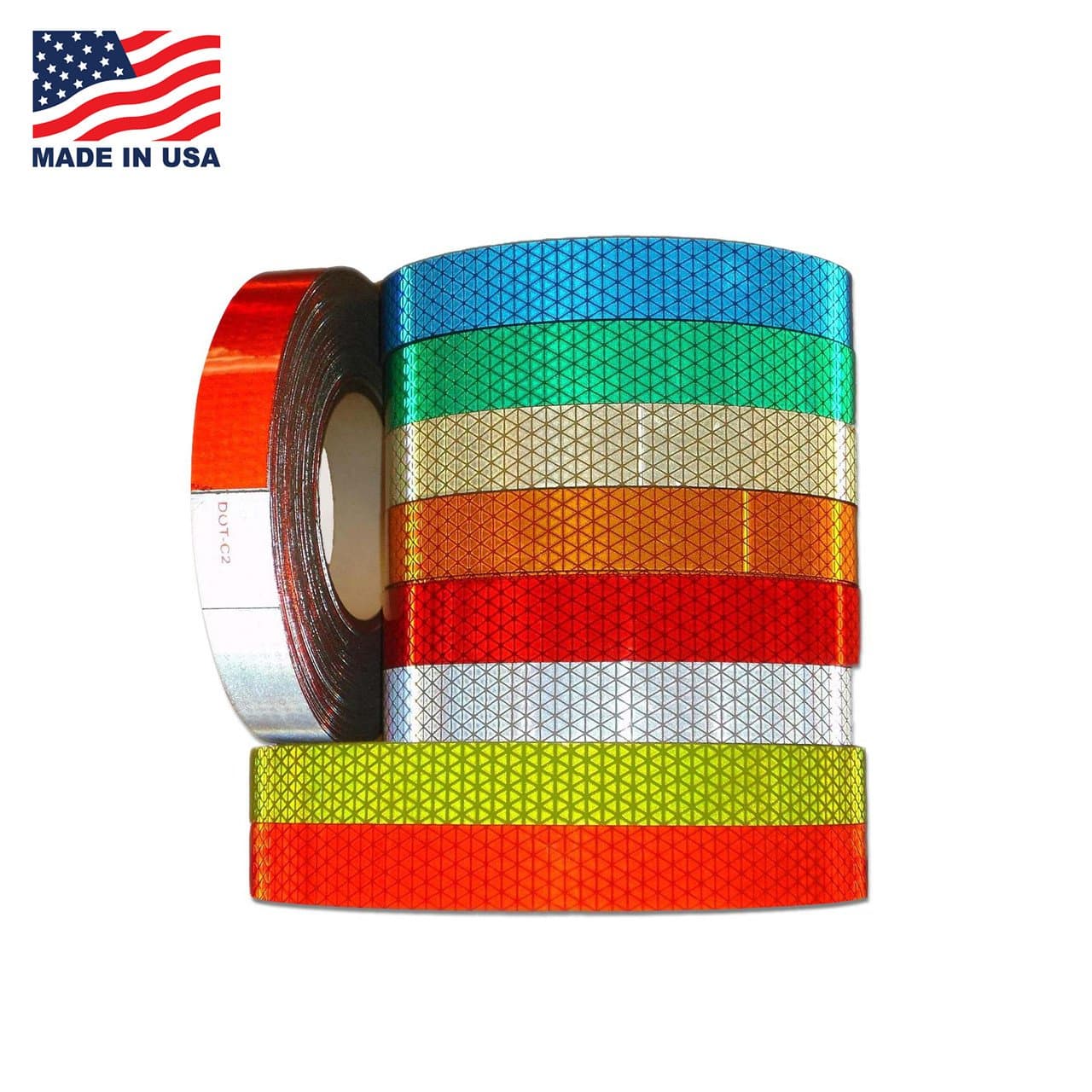 DOT Reflexite Conspicuity Solid Colors - Reflexite V92 Tape (V92DB) (Red, 1.5" (38mm), Single Roll)