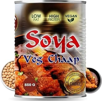 ORGANIC NATION Delicious and Nutritious Veg Soya Chaap - Fresh and Flavorful Soya Chaap Masala, Perfect for Healthy Meals, High Protein Vegetarian Delight, 850g