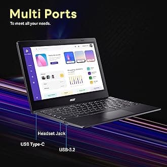 Acer Chromebook 311 11.6" HD Laptop, Intel Celeron N4500 Processor, 4GB LPDDR4X RAM, 224GB Storage (64GB eMMC+160GB Docking Station Set), Intel UHD Graphics, Wi-Fi 5, Chrome OS, Black