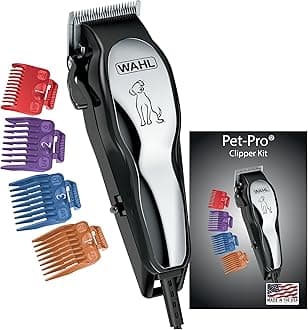 Wahl Clipper Pet-Pro Dog Grooming Kit - Heavy-Duty Electric Corded Dog Clipper for Dogs & Cats with Fine & Medium Coats - Model 9281-210