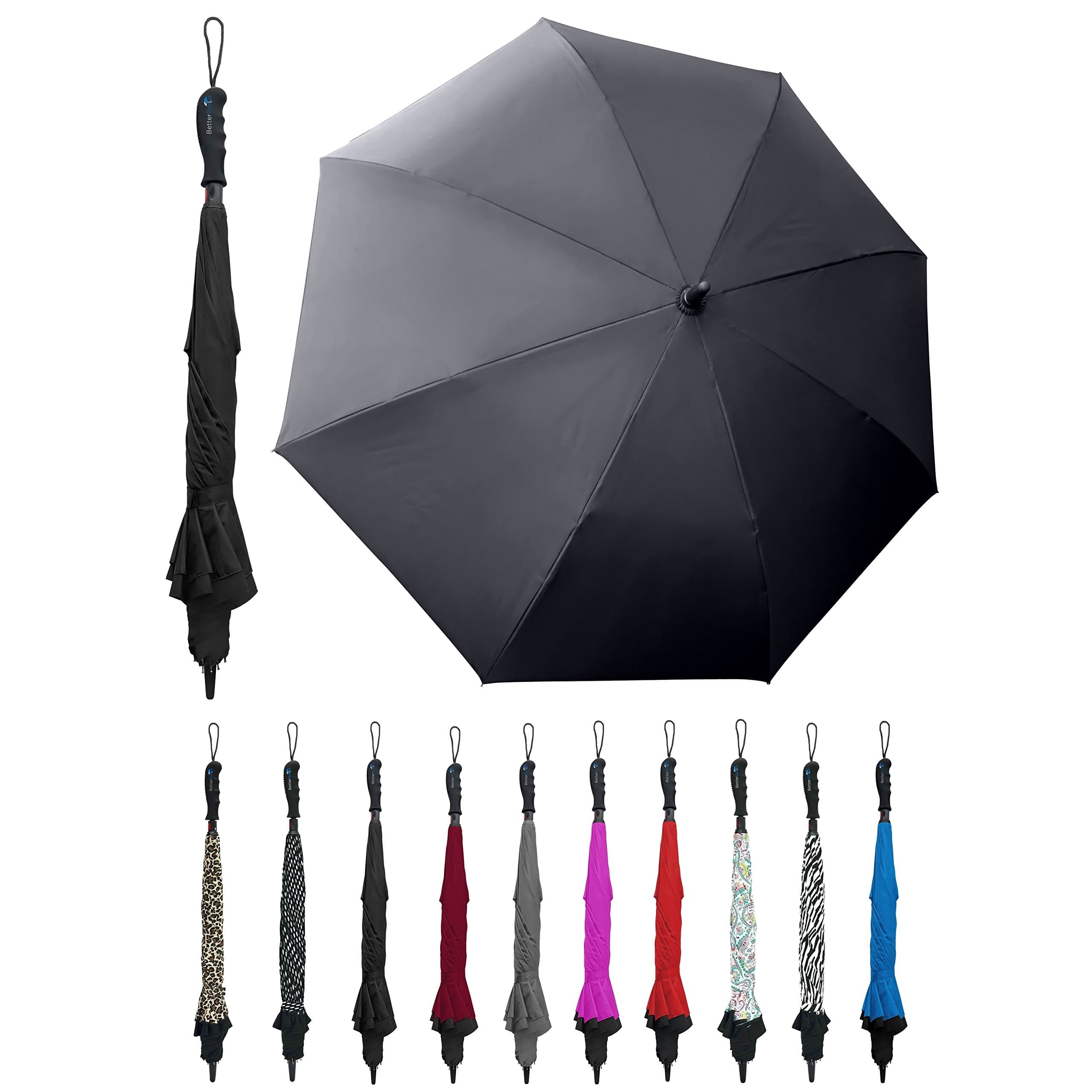 'BETTER BRELLA Wind-Proof, Reverse Open, Upside Down 41.5'' wide Umbrella'