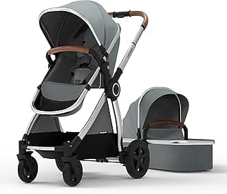 Ultimate2 Baby Stroller with Removable Bassinet - Full-Size Strollers for Comfortable Outings Toddler Reversible Seat Smooth Glide (Black)