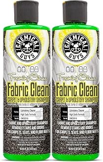 CWS2031602 Foaming Citrus Fabric Clean Carpet & Upholstery Shampoo & Odor Eliminator (Car Carpets, Seats & Floor Mats), Safe for Cars, Home, Office, & More , 16 fl oz, 2 Pack