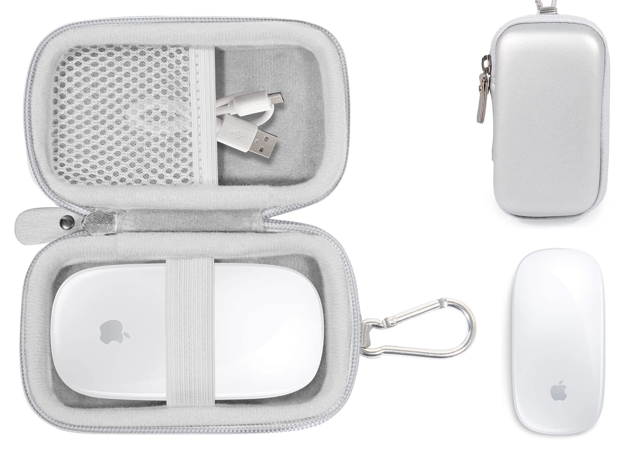 GETGEAR case for Apple Magic Mouse and Magic Mouse 2 (Space Silver)