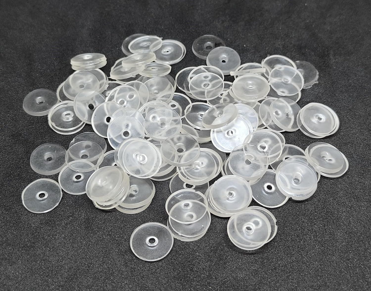 Earring Back Button Support(Button Support Plastic)- Earring Buttons for Studs(Pack of 90PCS)