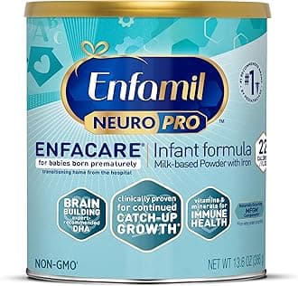 Enfamil NeuroPro EnfaCare High Calorie Premature Baby Formula, Milk-Based with Iron, Brain-Building DHA, Vitamins & Minerals for Immune Support, added easy-to-digest proteins, Baby Milk, 13.6 Oz Can
