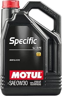 Motul 5L 100% Synthetic High Performance Engine Oil ACEA C2 BMW LL-12 FE+ 0W30