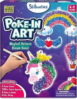 - Skillmatics Poke-in Art - Magical Unicorn Dream Decor, Mess-Free Fun for Kids, DIY Wood Craft Kits, Creative Activity, Gifts for Ages 4, 5, 6, 7, 8, 9