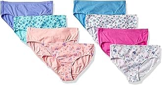 HanesGirls' Ultimate 8-Pack Organic Cotton Brief
