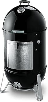 Weber Smokey Mountain Cooker 57 cm Grill Black Charcoal – Barrel Barbecue (Grill, Charcoal, 57 cm, Barrel, Black, Round)