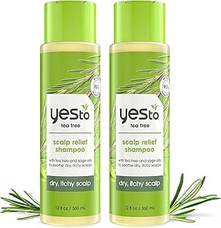 Tea Tree Scalp Relief Shampoo, pH Balancing Formula To Calm Dry Itchy Scalp While Moisturizing & Nourishing Hair, With Tea Tree & Sage Oil, Natural, Vegan & Cruelty Free, 12 Fl Oz 2PK