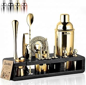 Bartender kit Black Stand Gold Tools…