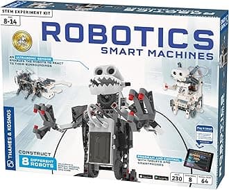 Robotics Smart Machines | Robotics for Kids 8 and up | STEM Kit builds 8 Robots | Full Color Manual to help with assembly | Requires tablet or smartphone | Parents' Choice Gold Award