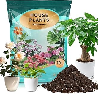 Potting Soil Mix 10qt for Indoor Plants, Organic Houseplant Soil Well Draining Dirt Ready to Use, Fit for House Plant Like Pothos, Philodendron, Monstera, African Violet