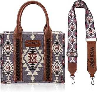 Wrangler Tote Bag for Women Western Shoulder Purses Boho Aztec Satchel Handbags