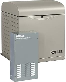 KOHLER Generators 12RESVL100 Amp Standby Indoor Generator, 12-Space with Load Center Automatic Transfer Switch, 12000-watt