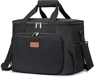 Lifewit24L Insulated Lunch Bag Cooler for Lunch/Work/School/Beach/Picnic, Black