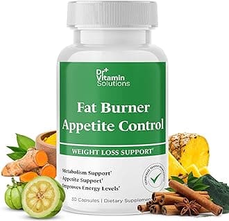 Fat Burner & Appetite Control Weight Loss Supplements for Women & Men - Metabolism Booster w/ L-Carnitine, CLA, Chromium - Appetite Suppressant for Weight Loss - 30 Capsules