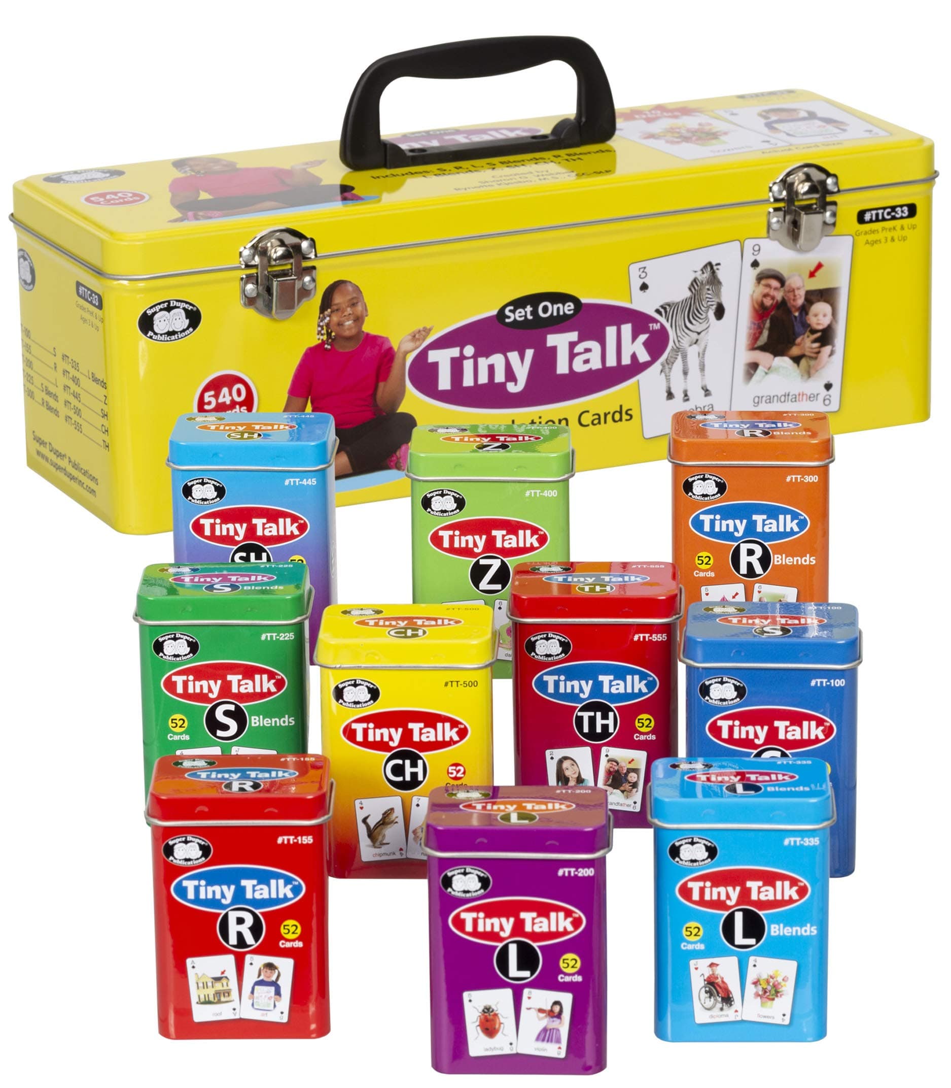 Tiny Talk Articulation and Language Photo Flash Cards: Set 1 (10 Card Decks) | Educational Resource for Children