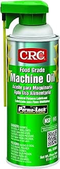 CRC 03081 General Purpose Food Grade Machine Oil Spray, (Net Weight: 11 oz.) 16oz Aerosol,Clear