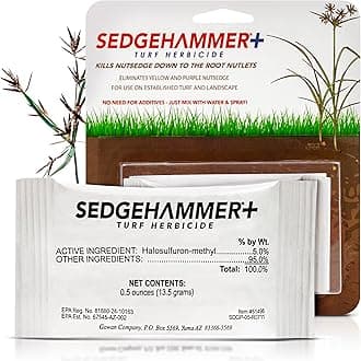 Sedgehammer Plus Turf Herbicide - Purple & Yellow Nutsedge Killer for Lawns with Pre-Mixed Surfactant - Lawn & Pet Safe Weed Killer Mix for Residential Use (1)