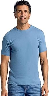 True Classic Mens T-Shirts - Short Sleeve Crew Neck Plain Novelty T Shirt for Men, Indigo, XXL