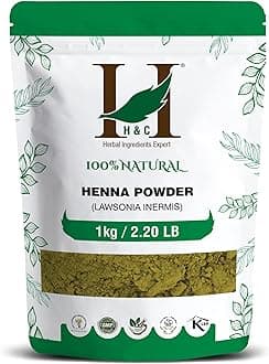 100% Natural Organically Cultivated Henna Powder Specially For Hair - Bulk Pack -Triple Sifted Henna Powder - Lawsonia Inermis (For Hair) 2.20 LB (1 KG)- No PPD no chemicals, no parabens…