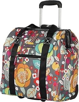 Design Pattern Carry on Bag Wheeled Cabin Tote (Bliss)