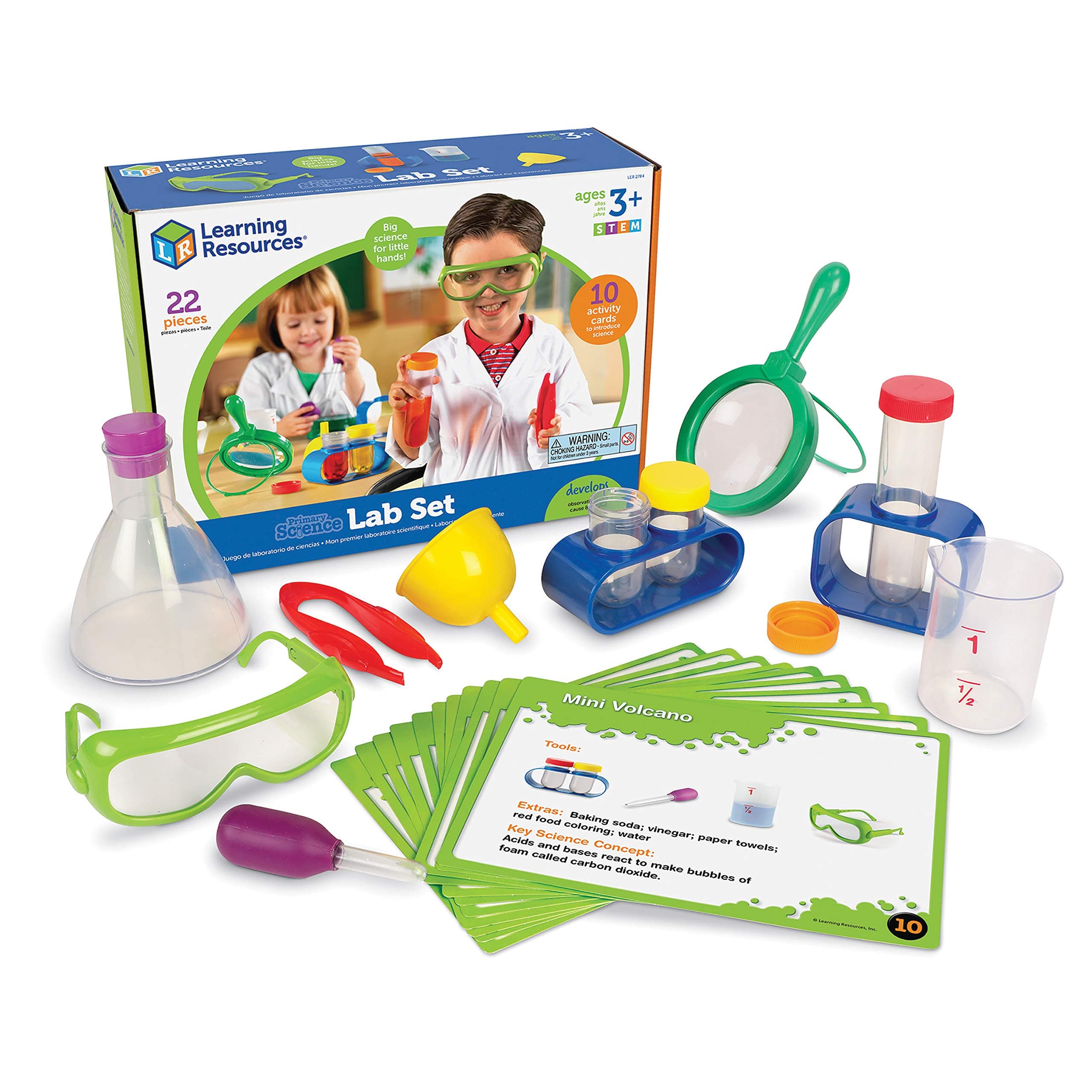 Primary Science Lab Activity Set - Experiments for Kids, Chemistry Toy, Pretend Play, STEM Projects, Classroom Must Haves, Teacher Supplies, Montessori Gifts for Boys and Girls