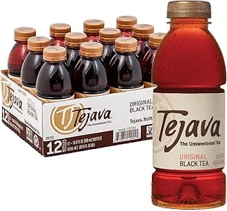 Original Unsweetened Black Iced Tea, 12 Pack, 16.9oz PET Bottles, Non-GMO, Kosher, No Sugar or Sweeteners, No calories, No Preservatives, Brewed in Small Batches