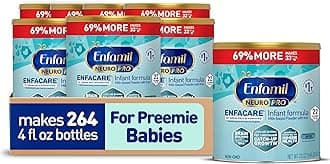 EnfamilNeuroPro EnfaCare High Calorie Premature Baby Formula, Milk-Based with Iron, Brain-Building DHA, Vitamins & Minerals for Immune Support, easy-to-digest proteins, Baby Milk, 23 Oz Can, 4 Count